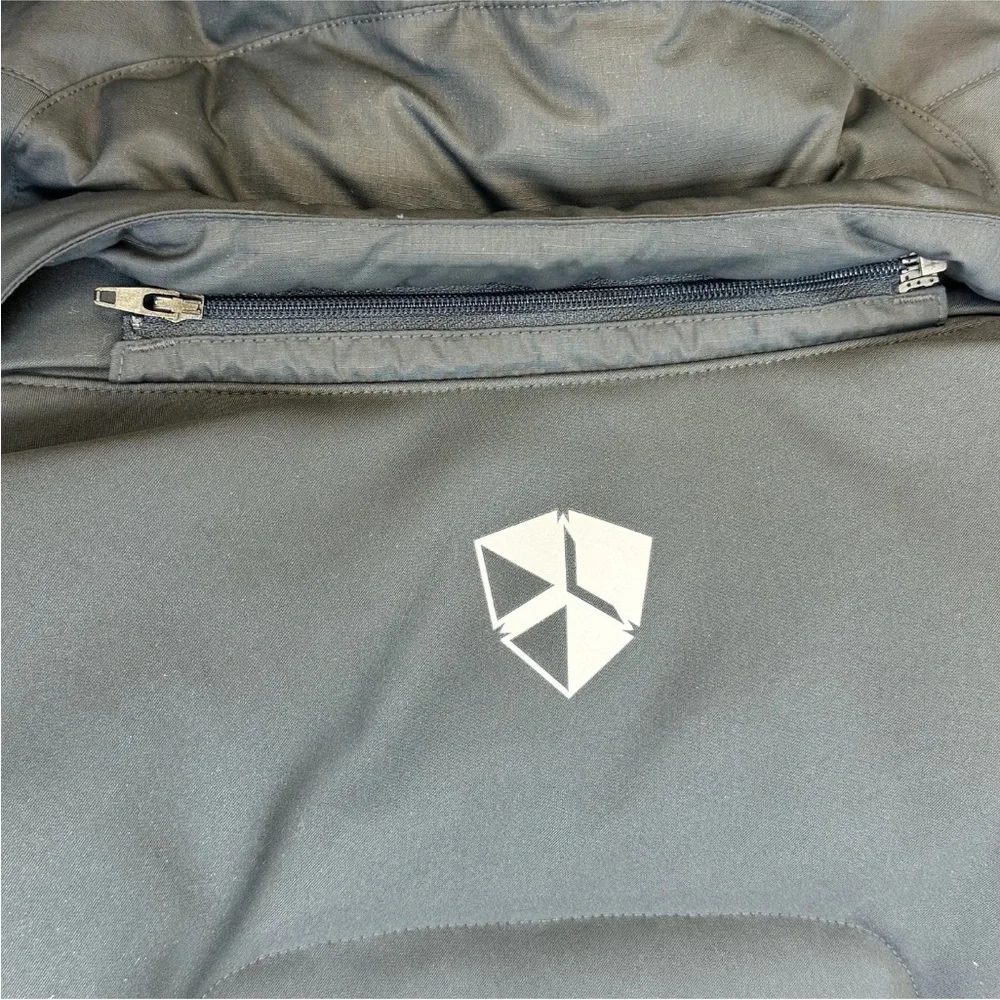 Nike Jacket Gray 378068-010 Thick Insulated Hooded Thick Tech Paneled Puffer